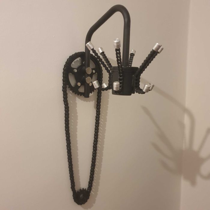 wieszak na ubrania kurtki łańcuch zębatka