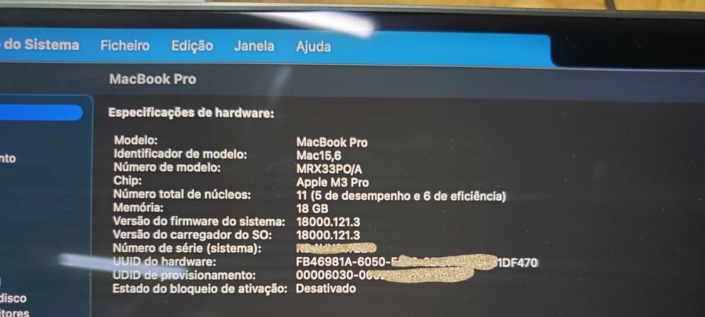 Apple Macbook M3 Pro 2023 18GB RAM 14” 512Gb SSD