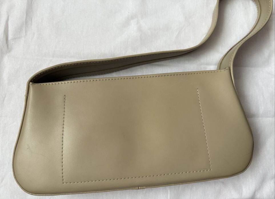 Bagllet bg111 — бежева структурована сумка через плече