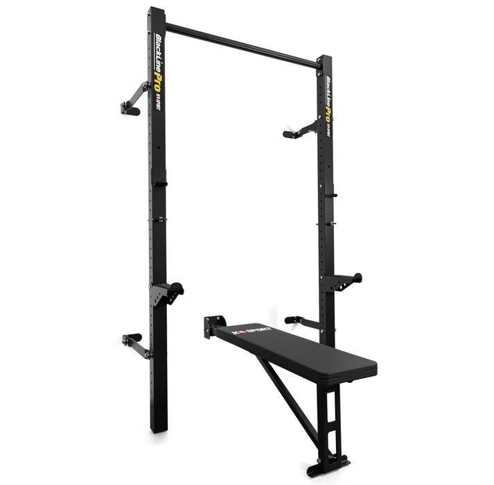 Zestaw składany KSG014 ławka + rack stojaki do wyciskania
