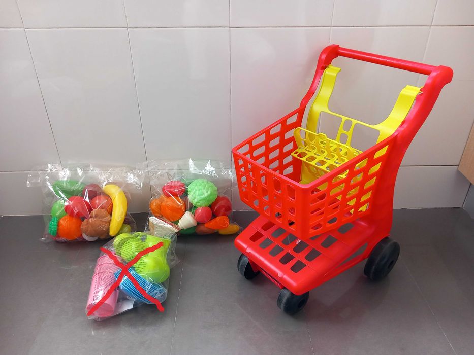 Carrinho de supermercado para crianças