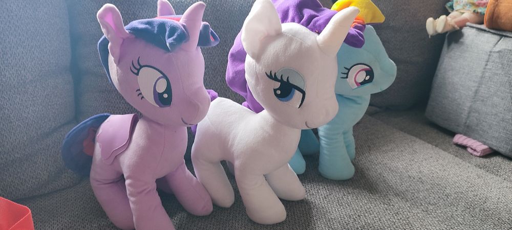Zestaw My Little Pony Hasbro 3× pluszowe kucyki