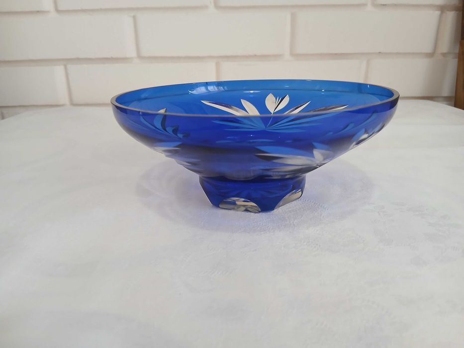 Салатник кобальтового скла