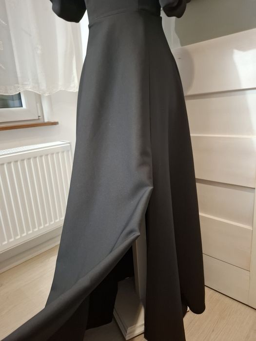 Czarna balowa suknia hiszpanka r.S Lacoria