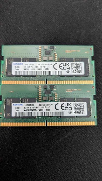 Оперативна пам'ять Samsung DDR5 SO-DIMM 16GB (2×8GB) 5600MHz
