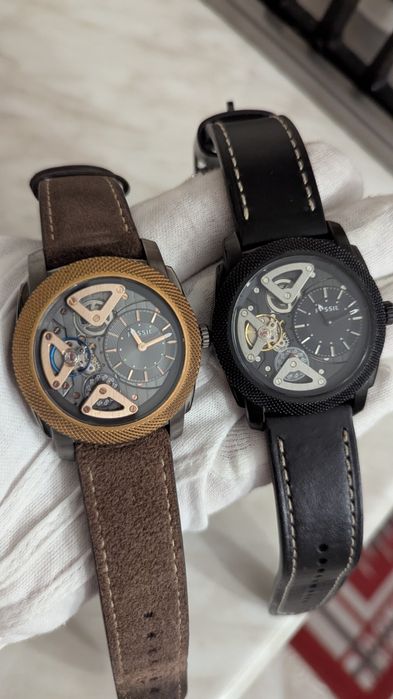 Часы Fossil automatic ME 1121, 1122, годинник США скелетон