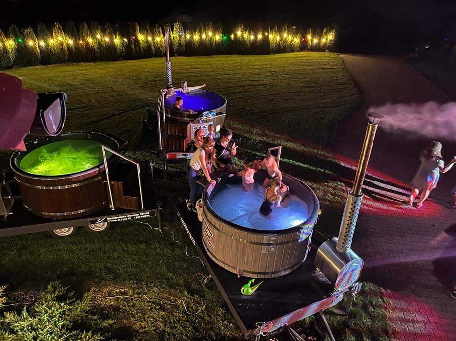 Sauna mobilna + Jackuzzi wynajem  wypożyczalnia