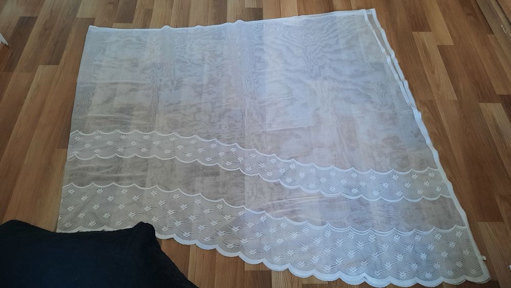 Firany 2 sztuki białe całość