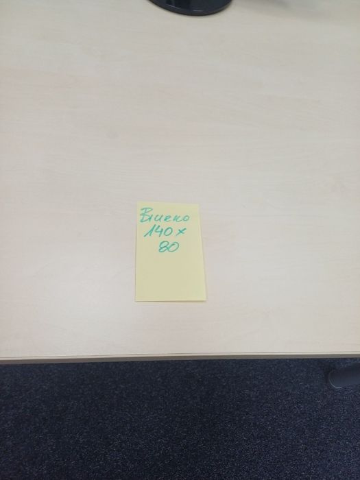 Biurko 140x80 stelaż srebrny