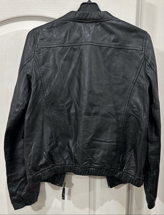 Mango Шкіряна курта жіноча