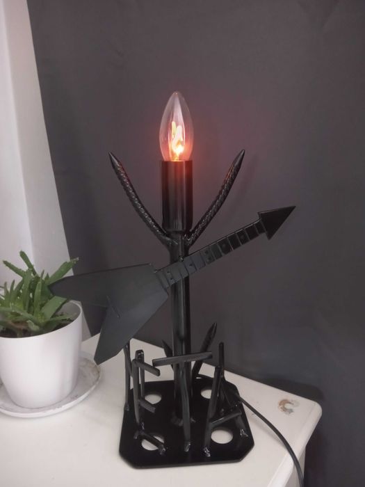 Lampka ozdobna biurkowa motyw Metal Muzyka