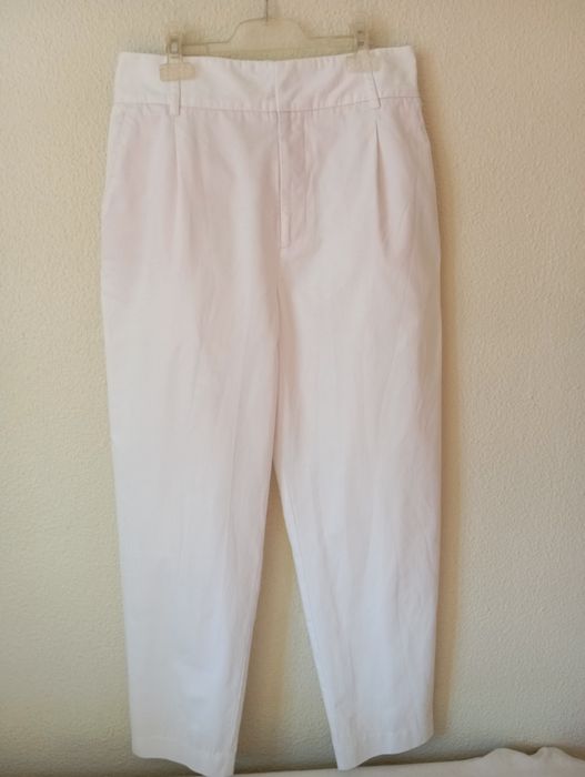 2 calças branca e cru Zara e HM 34