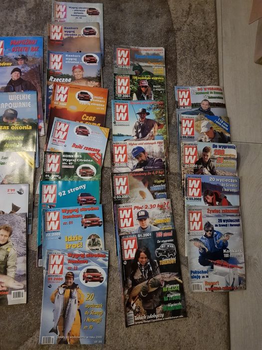 Gazety wędkarskie kolekcja. Wiadomości Wędkarskie, Wędkarz Polski.