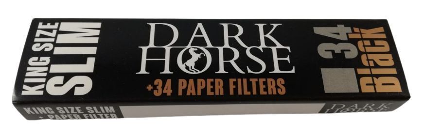 Nowa Bibułka bibułki bletki Dark horse 34 szt. z filtrami plus filtry