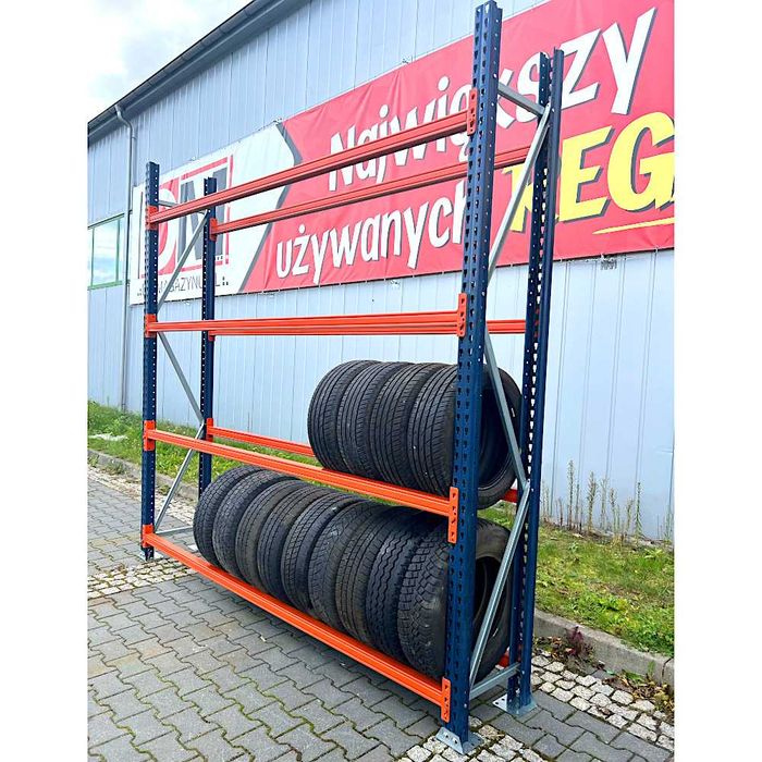 Regał na opony do warsztatu, H-280 cm, L-330 cm