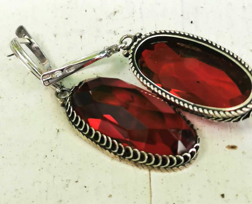 Серьги, серебро, колье, браслет, кулоны