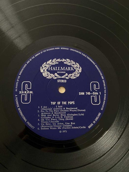 Top Of The Pops – Hallmark Records SHM 740 LP 1971 33rpm