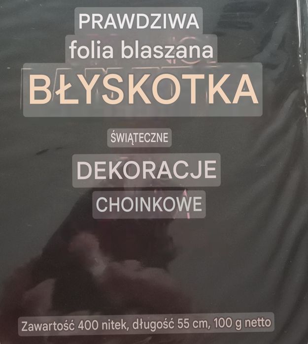 LAMETTA choinkowa folia blaszana