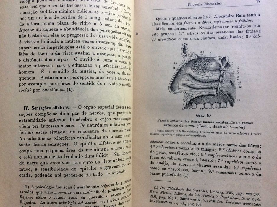 Filosofia elementar. Por Mendes dos Remédios,  1916. Raro