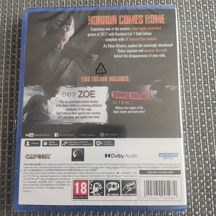 Resident Evil VII PS5 Gold Edition nowa w oryginalnej folii