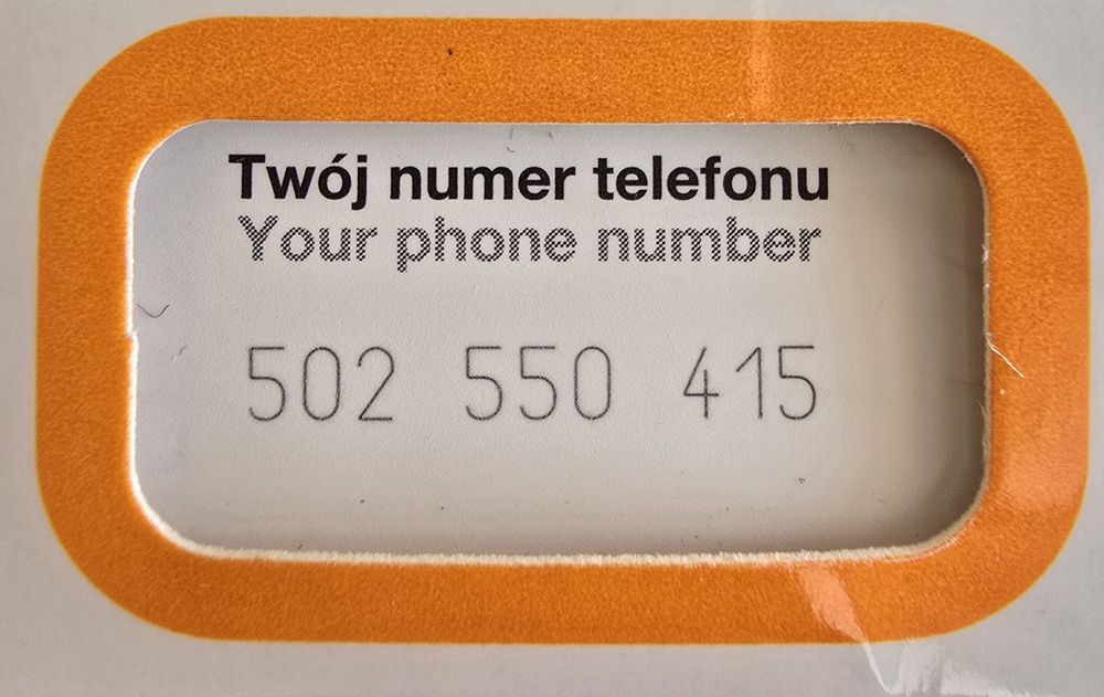 Złote umery Orange prepaid