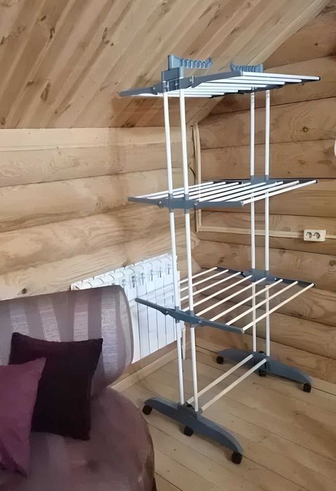 Вертикальная многоярусная сушилка для одежды складная. Сушарка одягу