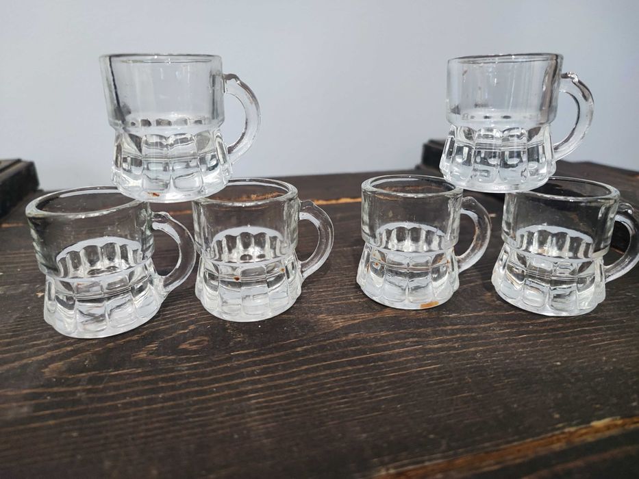 Kieliszki do wódki kufelki PRL