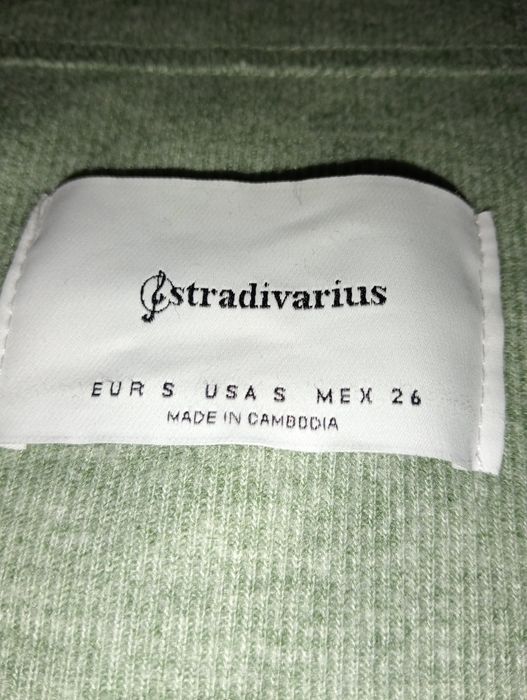Kardigan STRADIVARIUS miętowy, rozm. S
