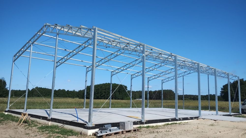 Konstrukcja stalowa 12.36x24m nowa.