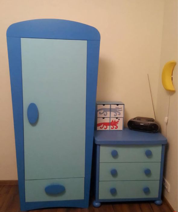 Szafa dziecięca + komoda półki IKEA Mammut zestaw dla dzieci