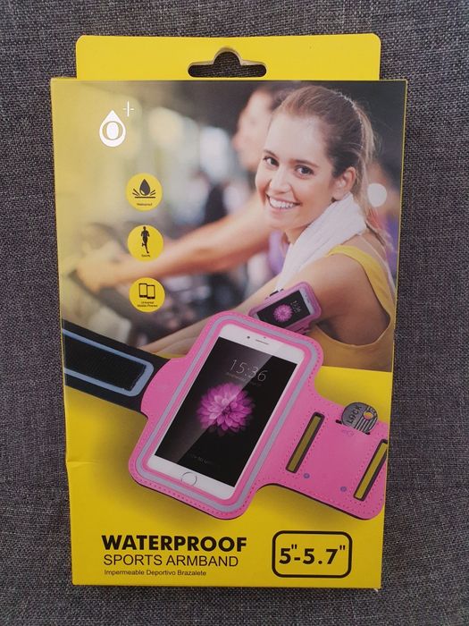 Bolsa cor de rosa para telemóvel