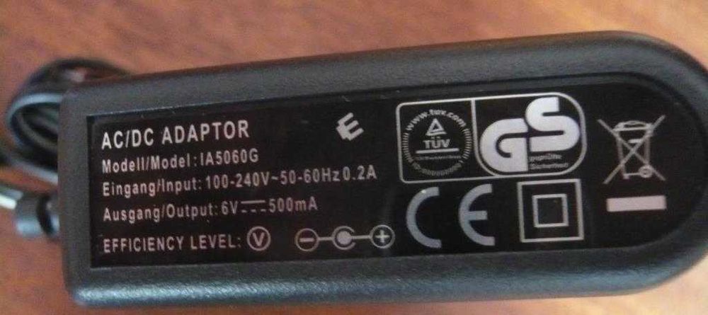 Carregador 6V 500mA mod. IA5060G