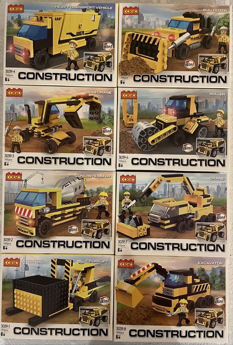 Klocki Cogo 3039 „Budowa” 8in1 846pcs 6+