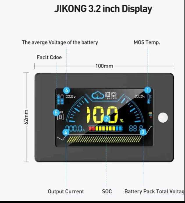 jikong smart bms, JK B1A8S10P 4-8s 100A,200А,