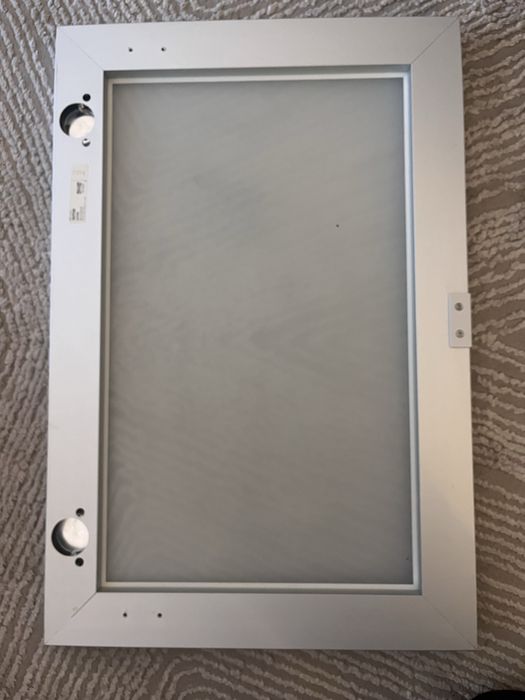 Ikea JUTIS fronty kuchenne 60x40 cm (szkło aluminium)