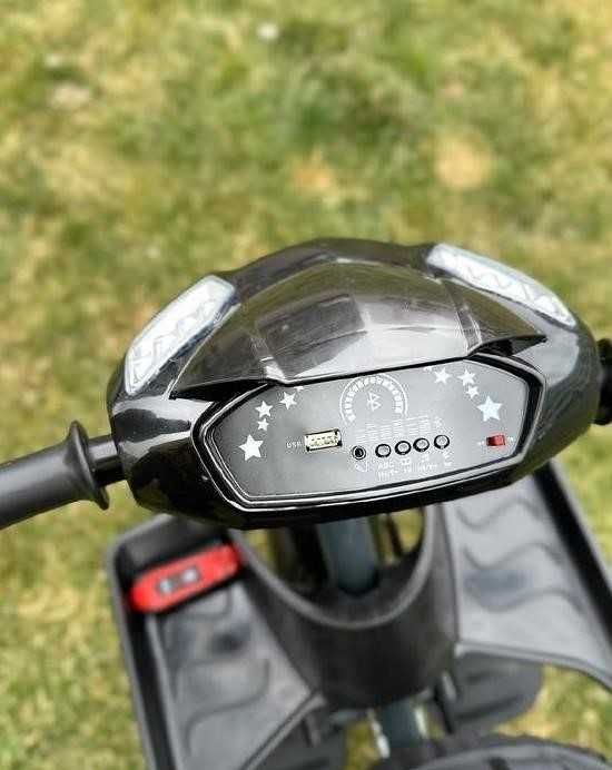 Триколісний дитячий велосипед-коляска, фара, USB, поворот сидіння