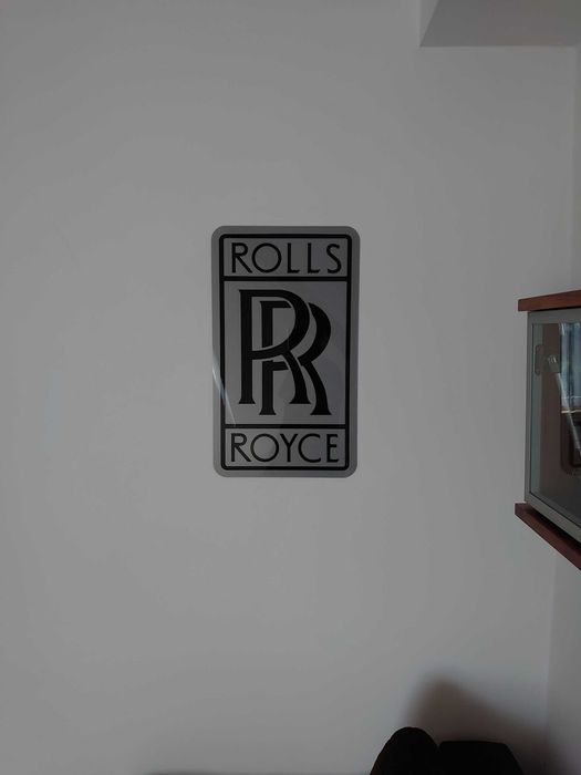 Rolls Royce logo na ścianę idealny na prezent dla męża chłopaka