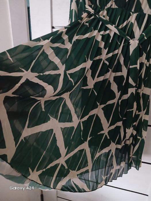 Сукня-плісе, платье, зелёное, зелене, плиссе