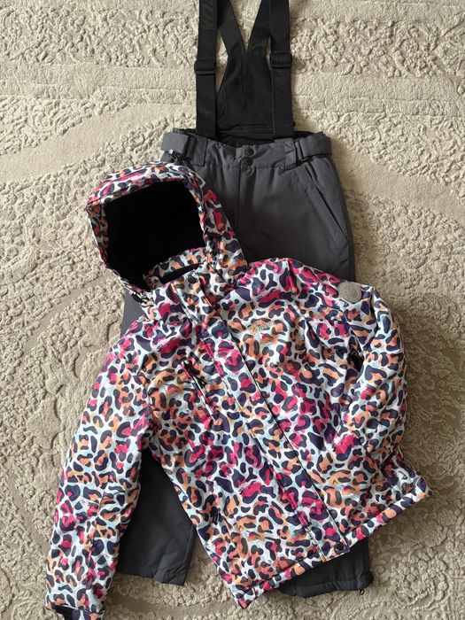 Зимовий мембранний термо костюм комбінезон на дівчинку128-164 Dizumer