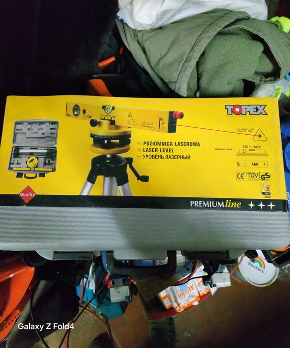 Poziomica laserowa topex aluminiowa prezent blackweek