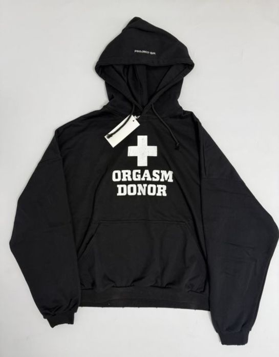 Чорне худі Project GR Orgasm Donor M