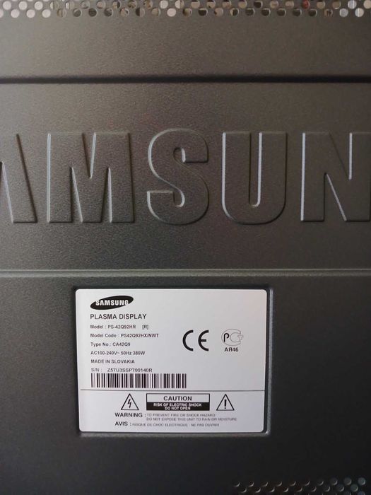 Телевізор "SAMSUNG" 42" plasma display