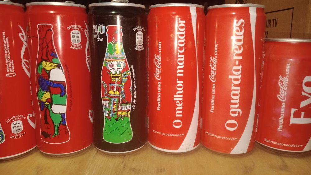Colecçao de latas coca cola da seleççao de futebol frança 2022