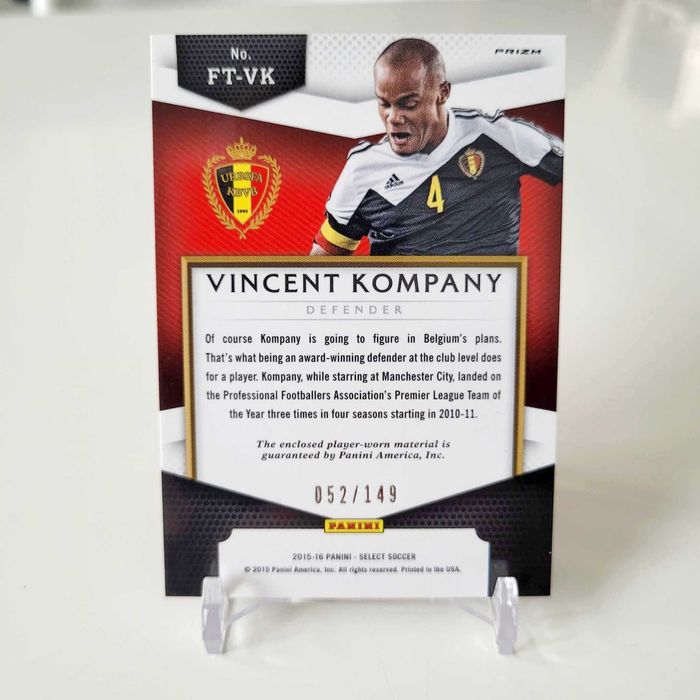 Panini Soccer Select karta 2015-16 * KOMPANY * 52/149 orange koszulka