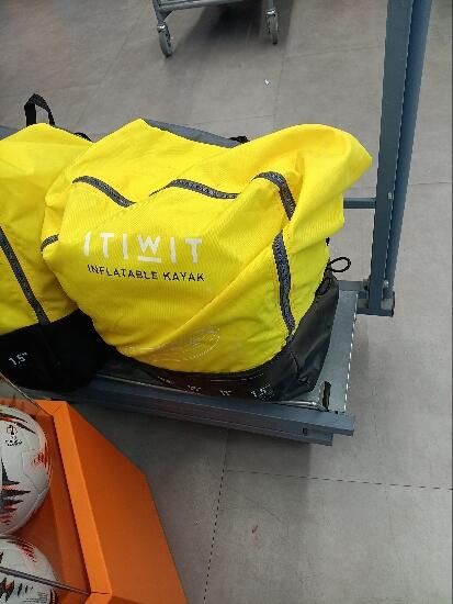 KAYAK INSUFLÁVEL DE PASSEIO 1 LUGAR AMARELO