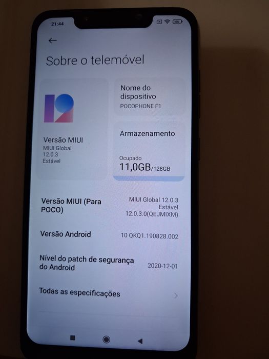 Vendo smartphone Xiaomi Poco F1