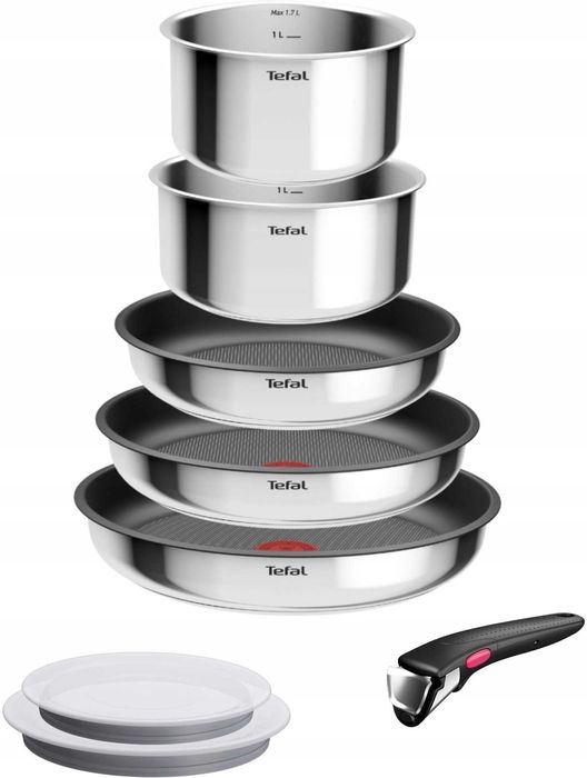 Набір сковорідок каструль Tefal Ingenio Cook Eat 8 Набор посуды Тефаль