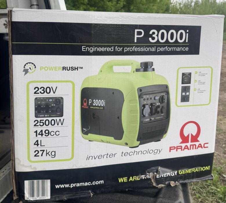 Генератор Інверторний 2,5 кВт P3000i Pramac