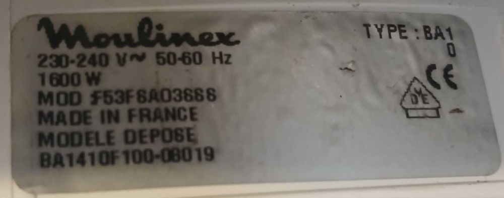 Ferro a vapor Moulinex Ocealys 100 BA1