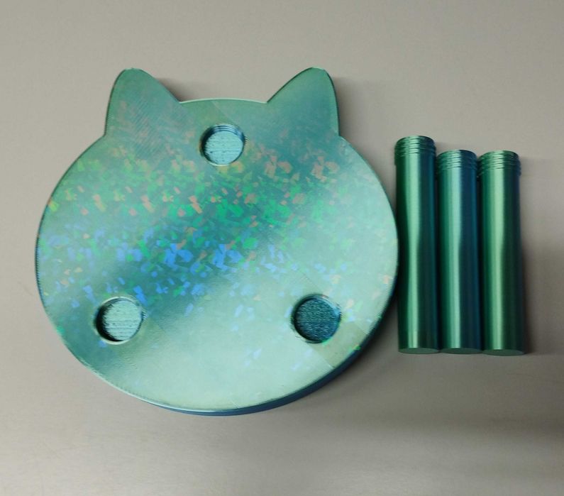 Suporte para auxiliar/colocar prato de gato